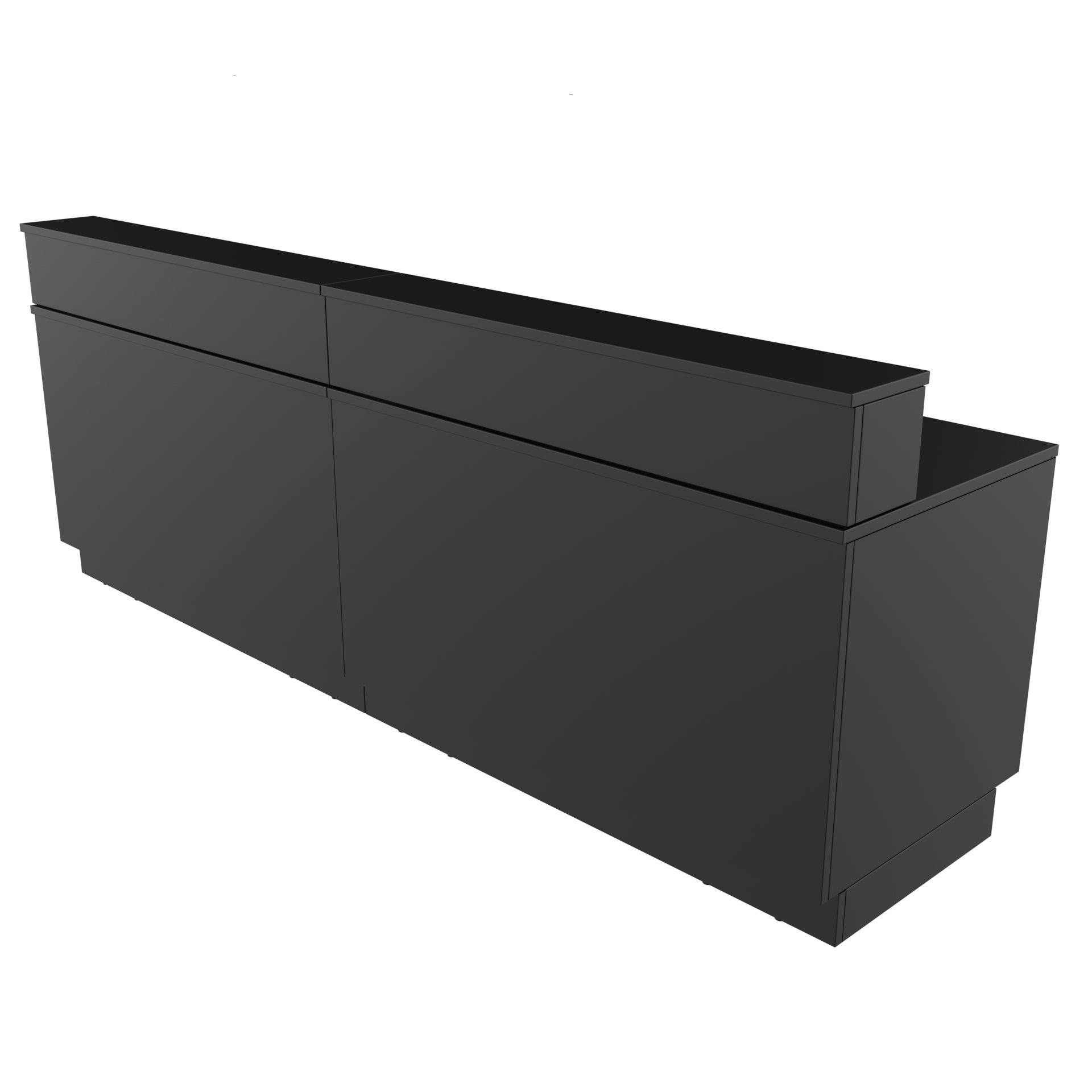 RETAIL COUNTER RECEPTION DESK 118CM INCL RECEPTION TOP