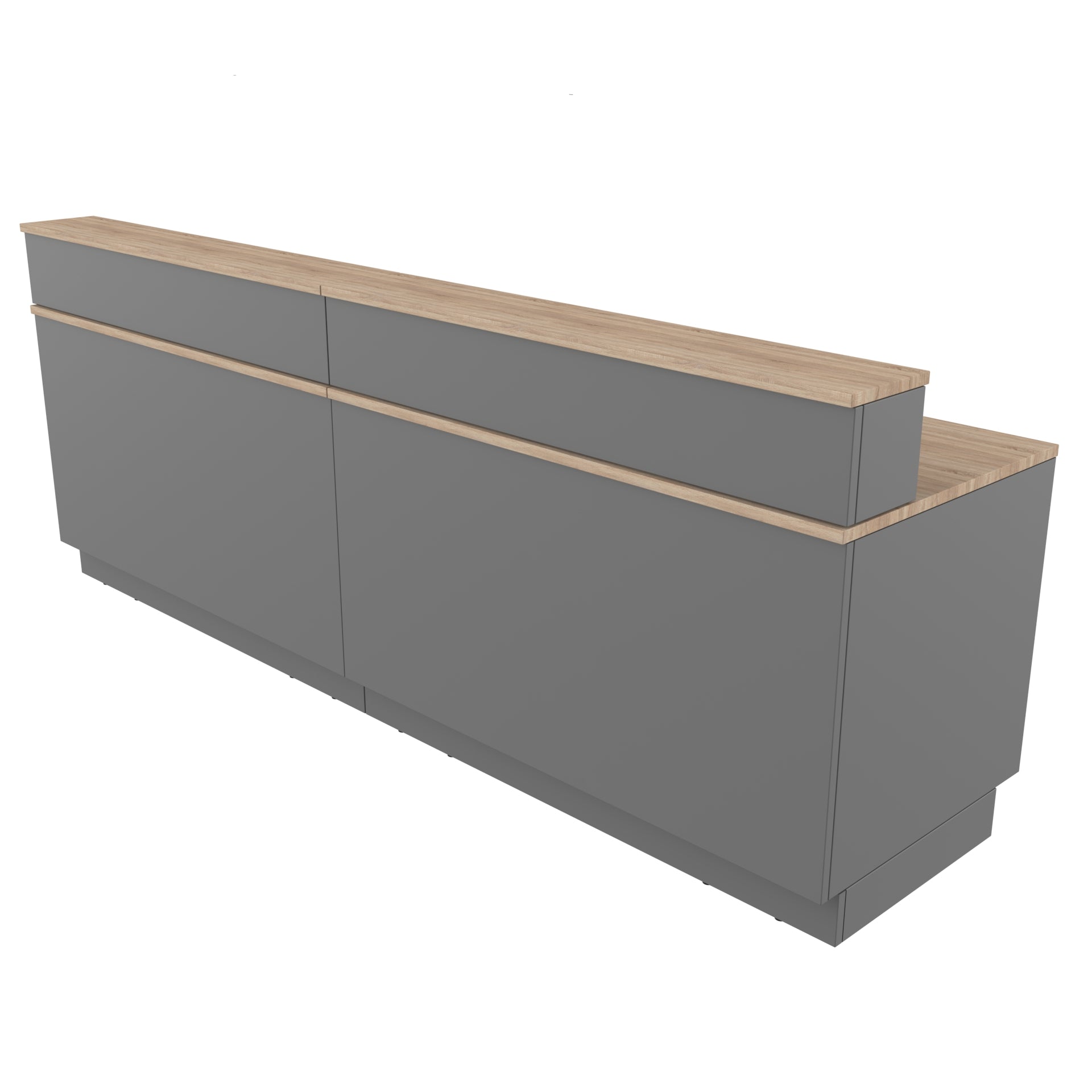 RETAIL COUNTER RECEPTION DESK 118CM INCL RECEPTION TOP