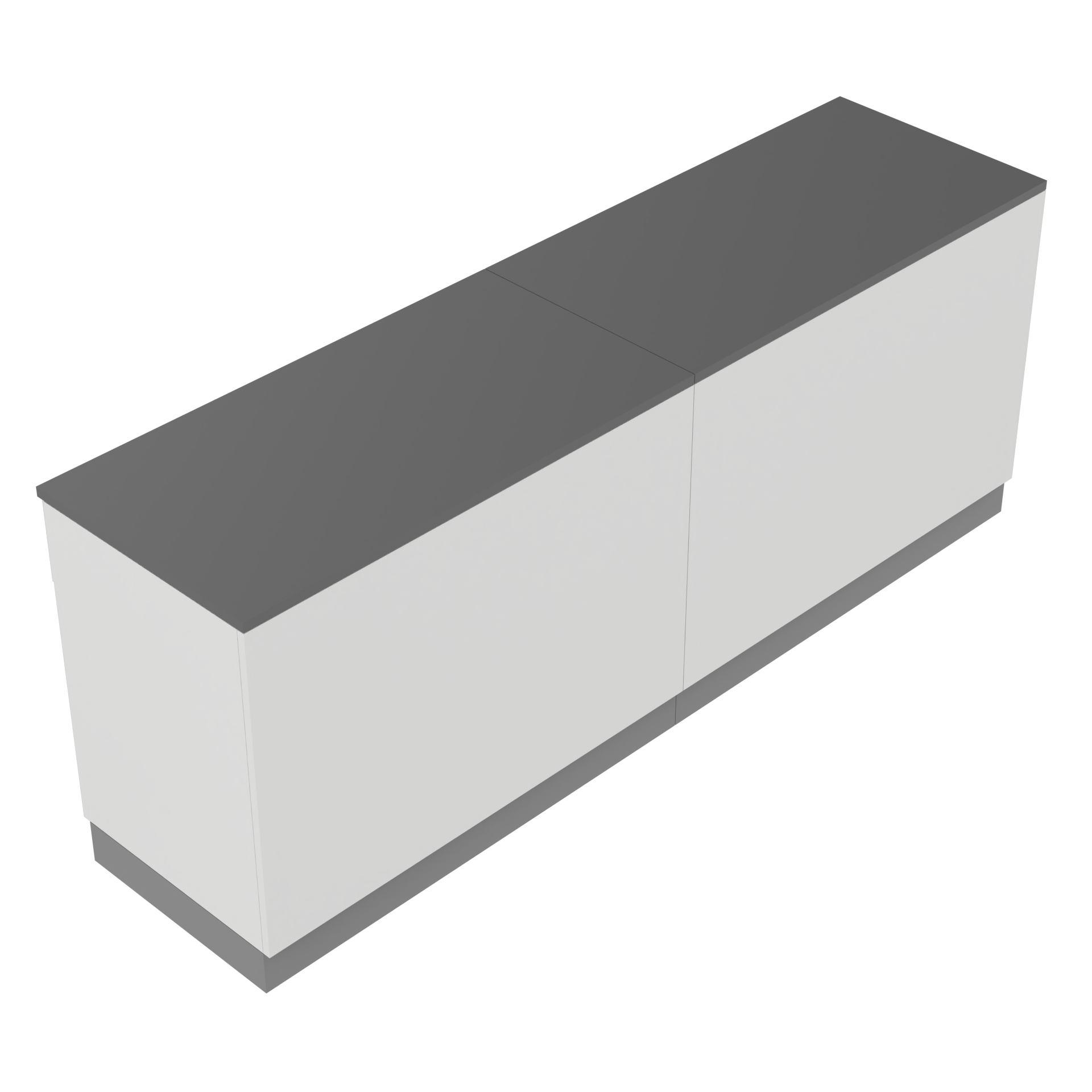 Verkaufstheke I - form Platina/Weiß/Graphite - 240