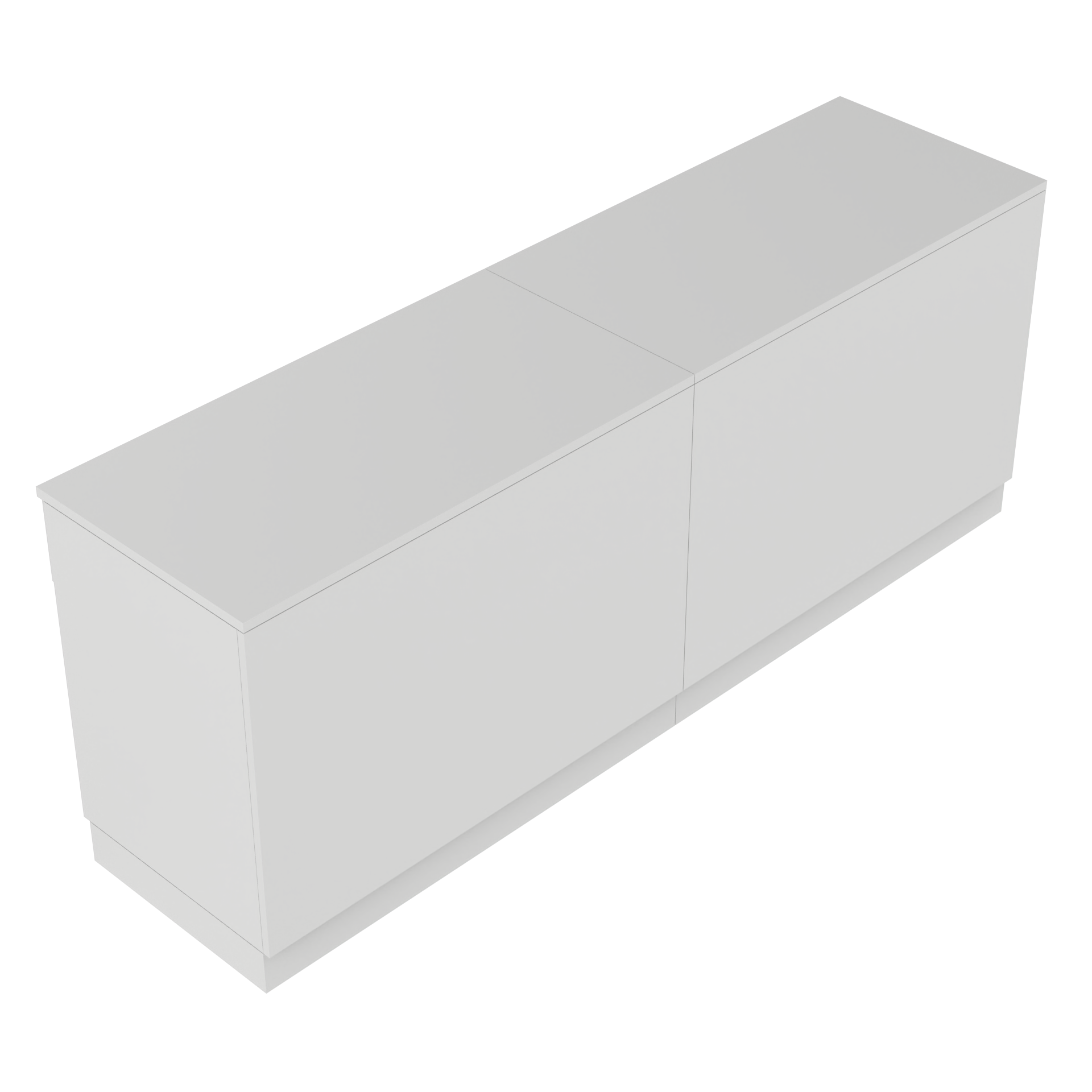 Verkaufstheke I - form Weiß - 240