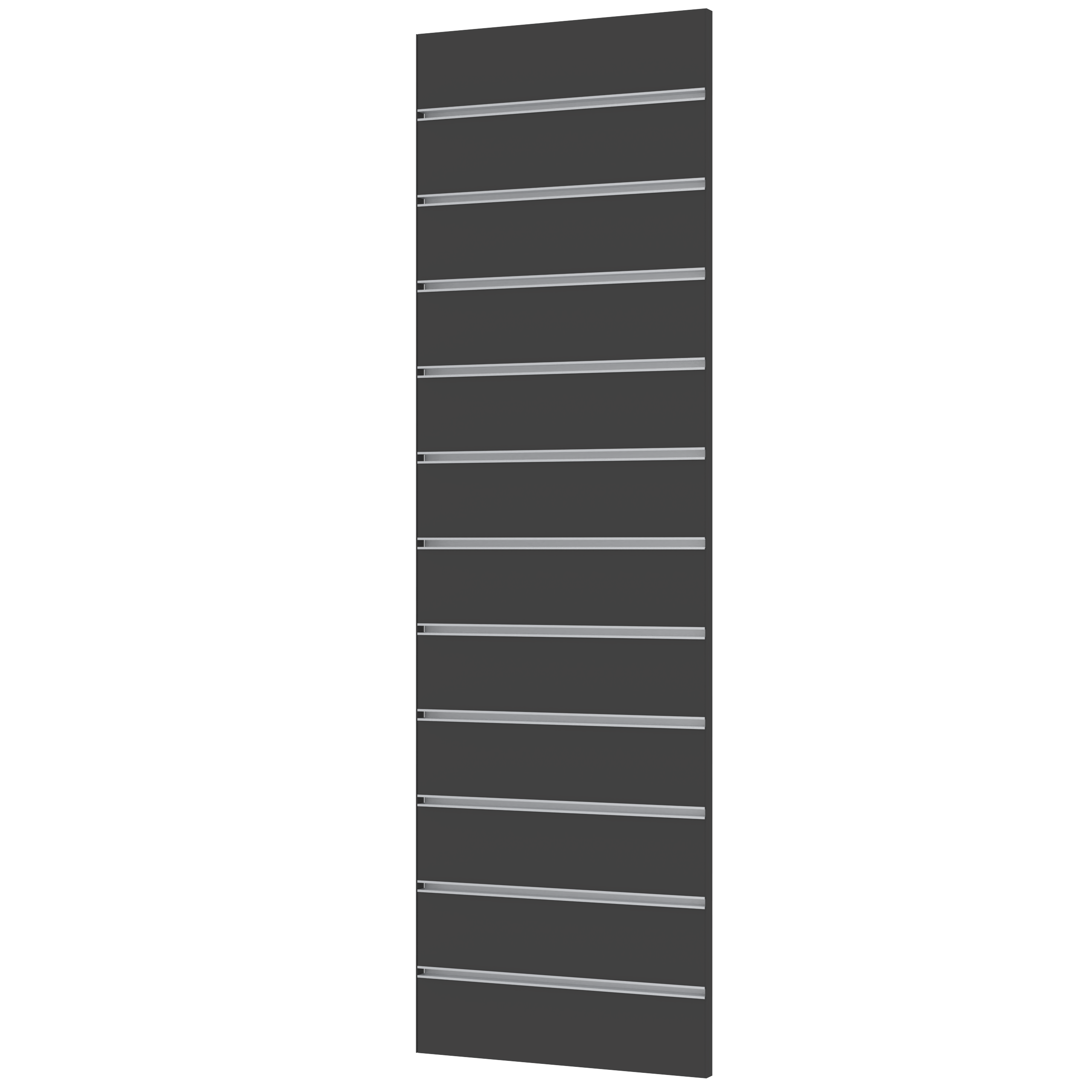 Edged Slatwall wall 400 x 1200 mm slat spacing CC 100 mm