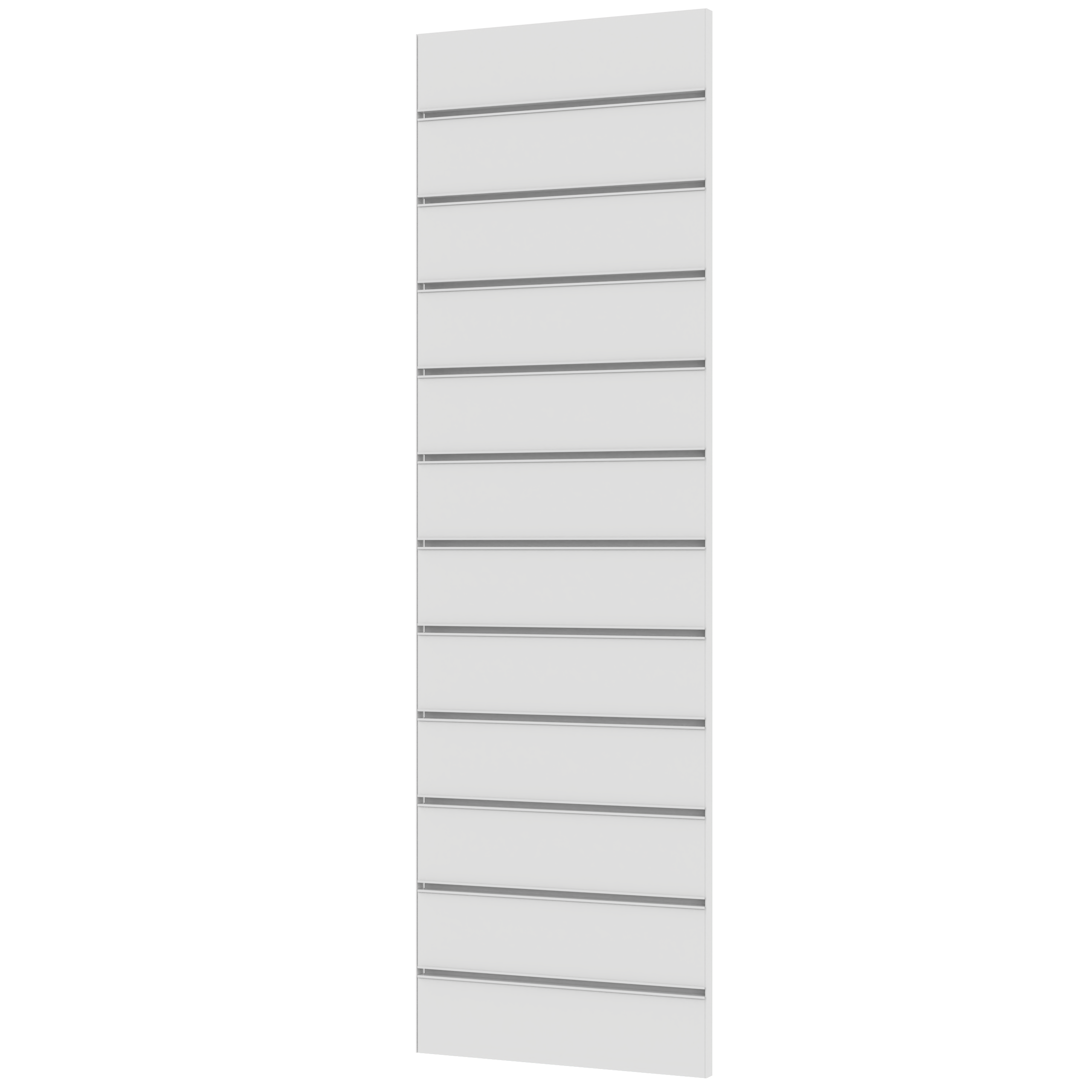 Edged Slatwall wall 400 x 1200 mm slat spacing CC 100 mm