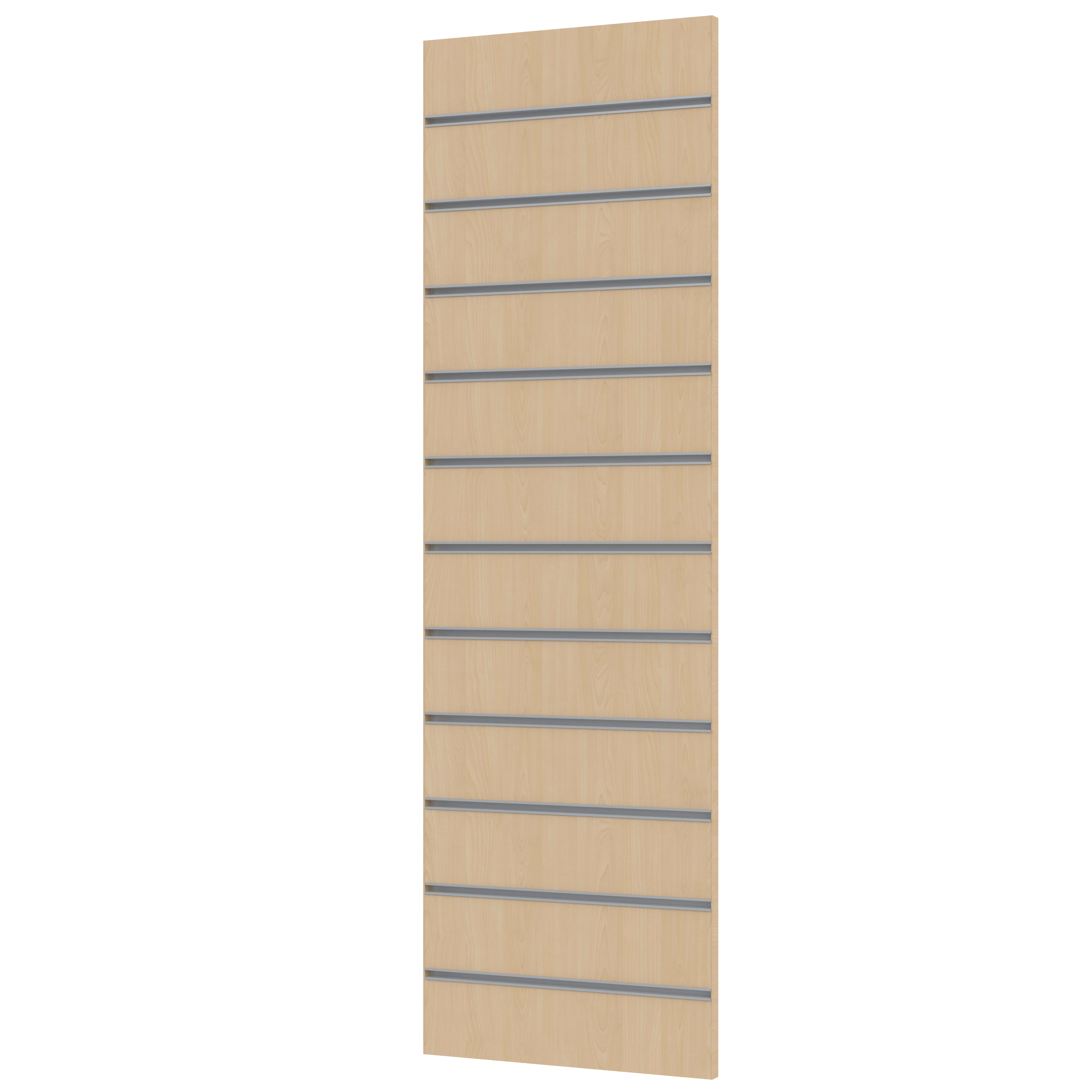 Edged Slatwall wall 400 x 1200 mm slat spacing CC 100 mm