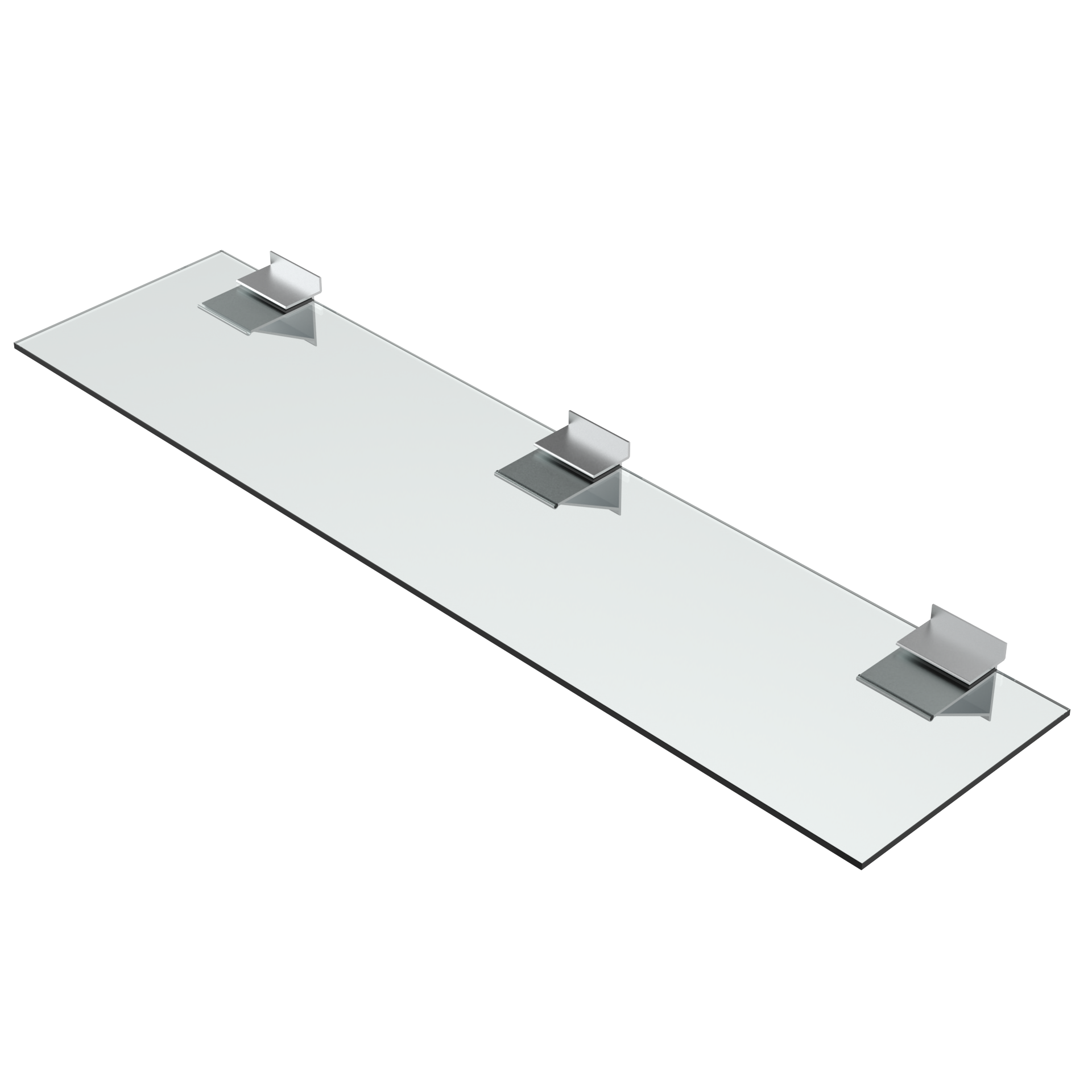 10 pairs - Glasplattenträger mit Gummilippefür 6mm glas