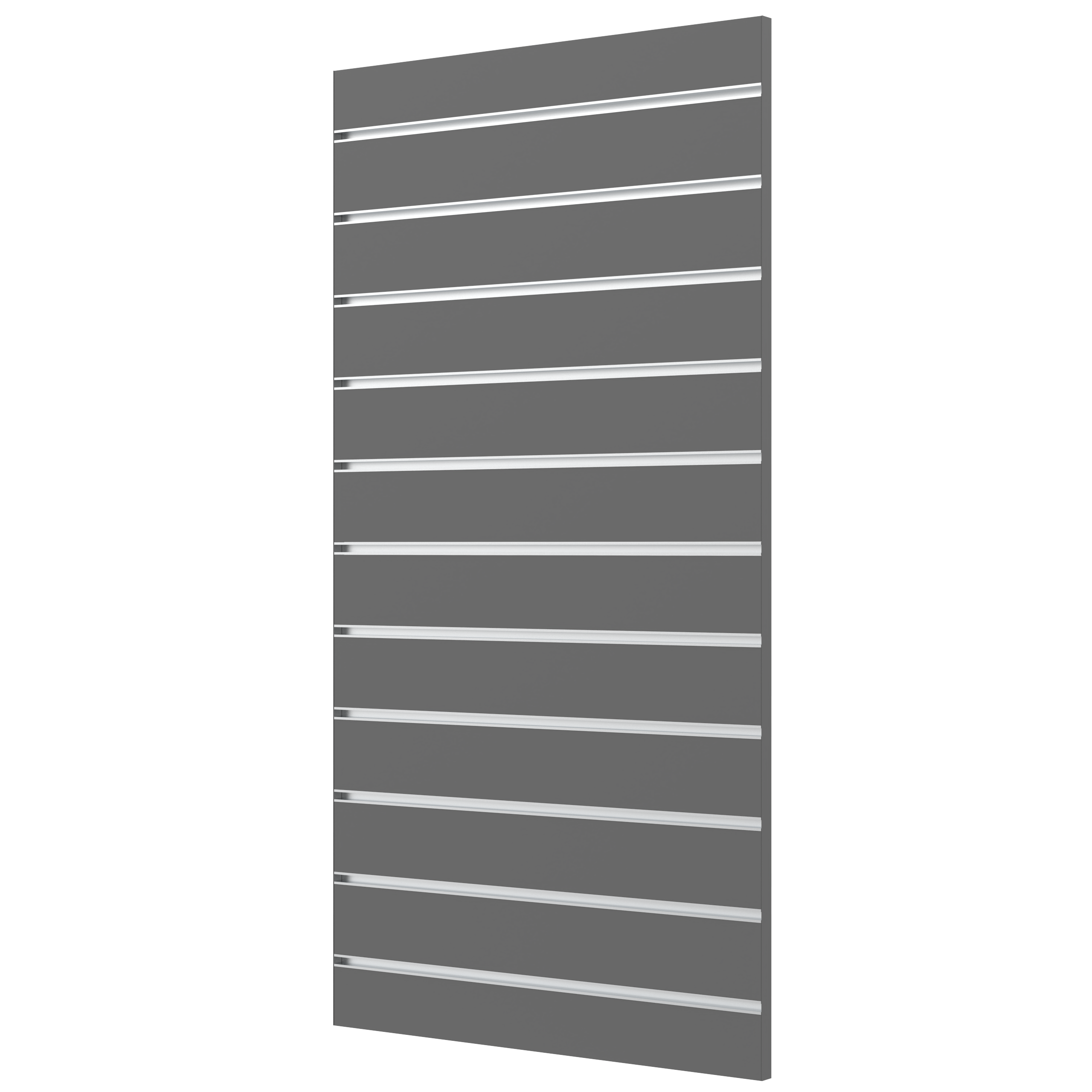 Edged Slatwall wall 600 x 1200 mm slat spacing CC 100 mm