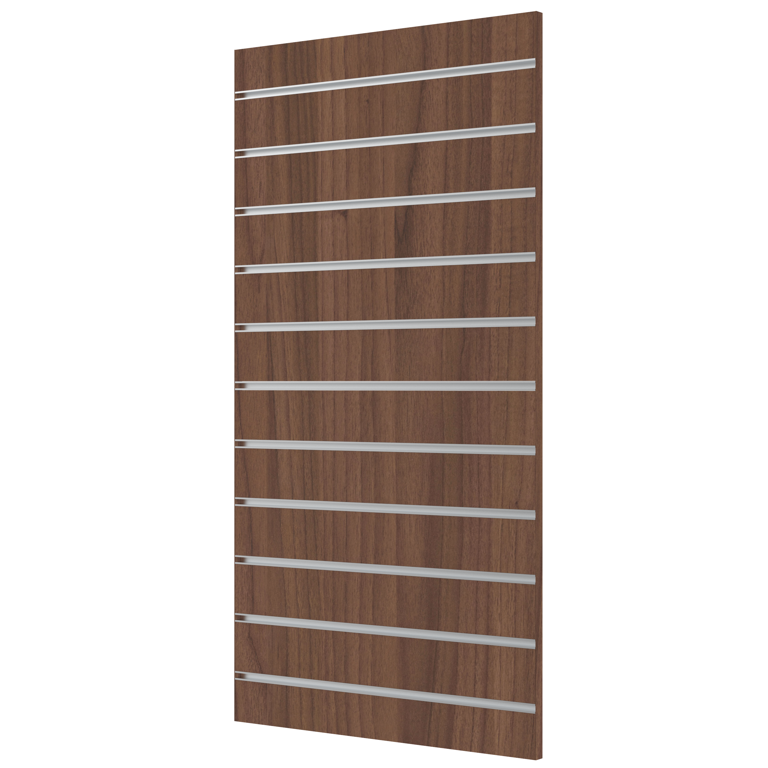 Edged Slatwall wall 600 x 1200 mm slat spacing CC 100 mm