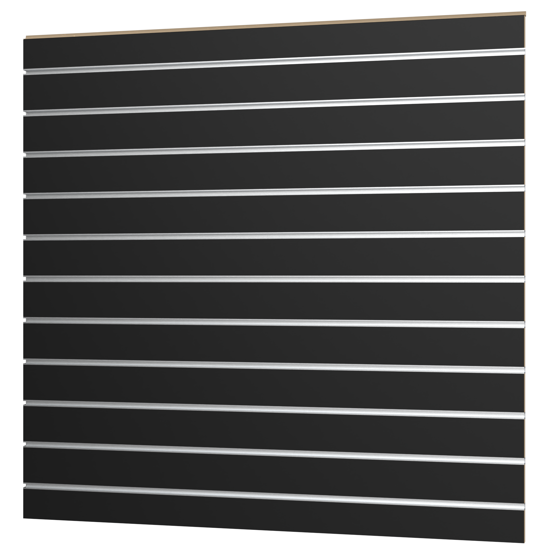 Slatwall width 1200mm x height 1200mm slot spacing CC100mm. including aluminum inserts