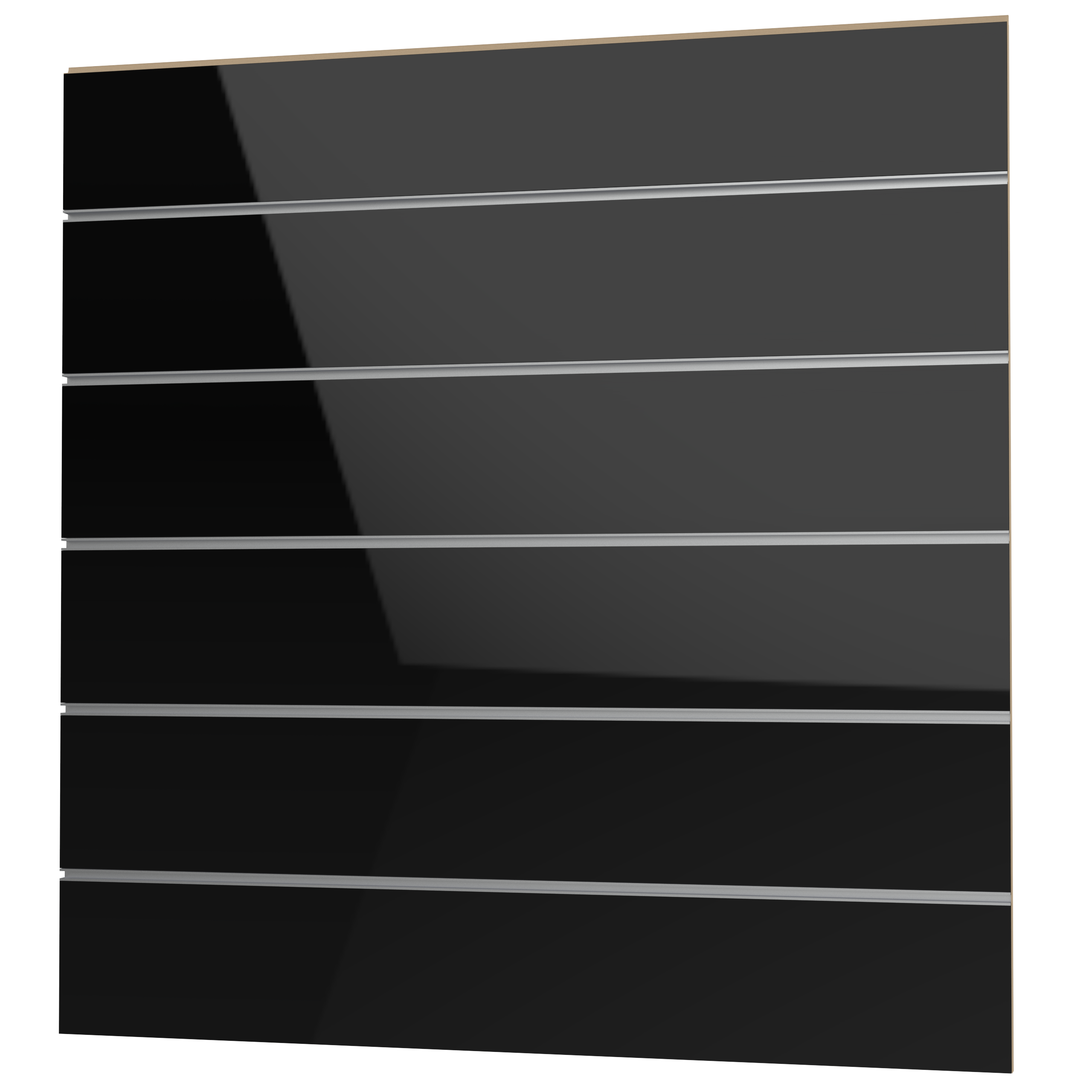 Slatwall width 1200 x height 1200 mm, slot spacing cc200 mm