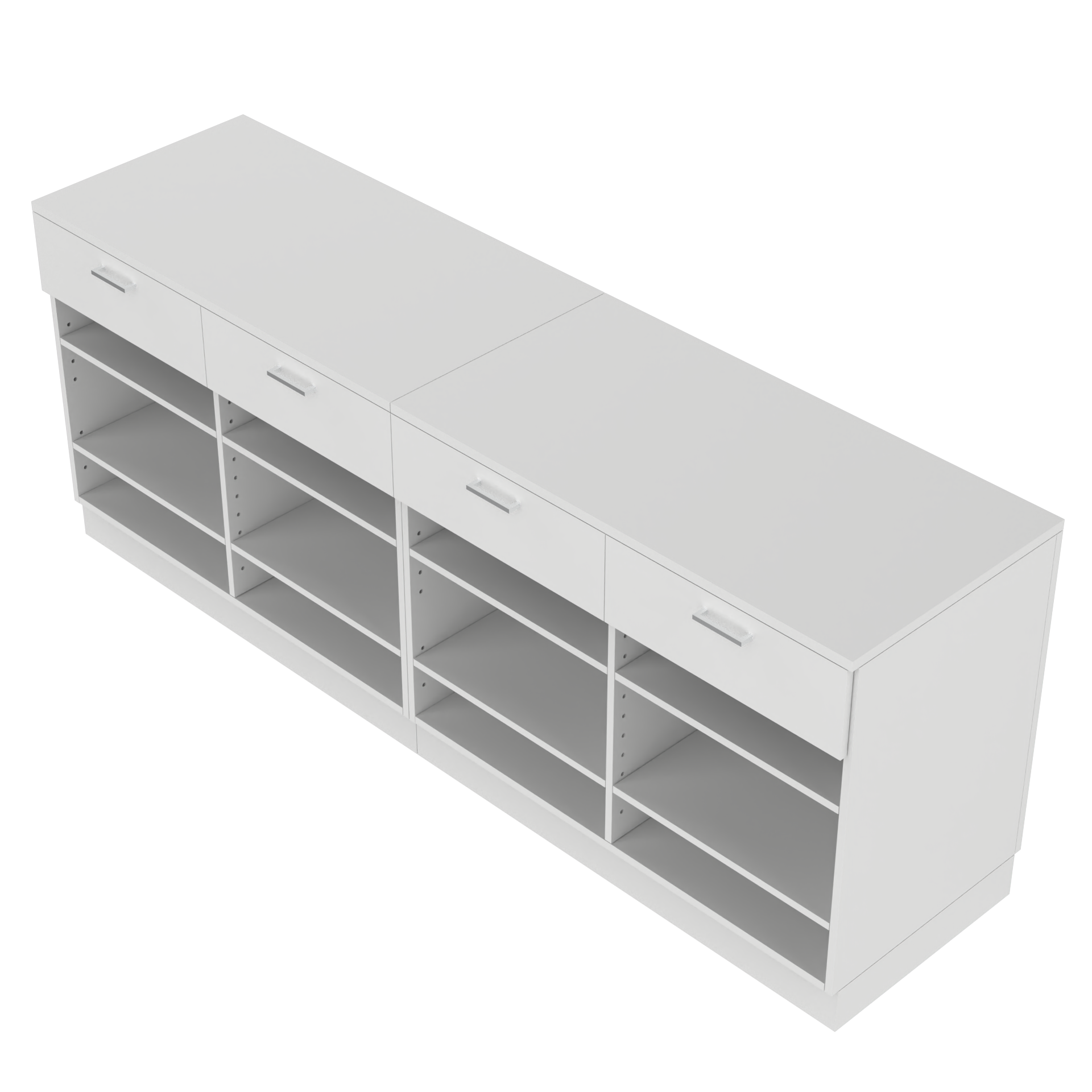 Verkaufstheke I - form Weiß - 240