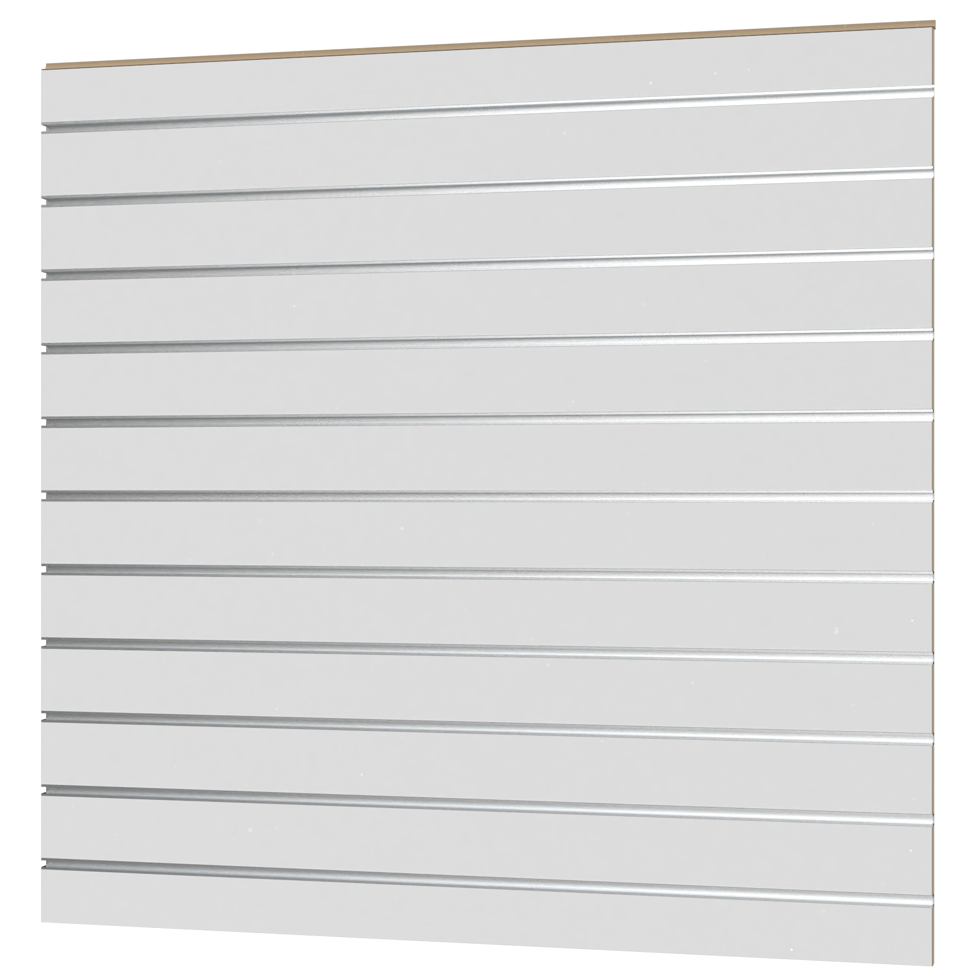 Slatwall width 1200mm x height 1200mm slot spacing CC100mm. including aluminum inserts