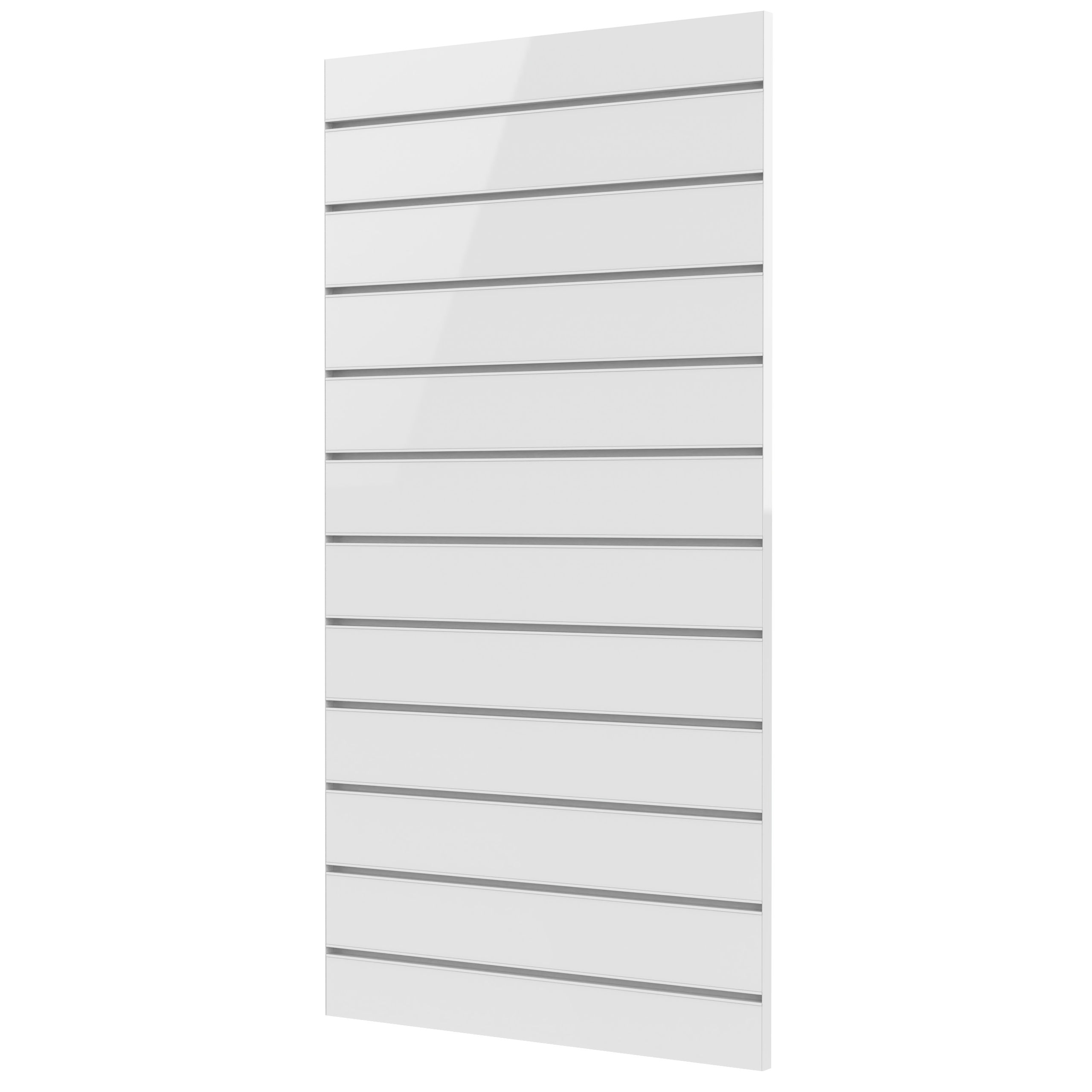 Edged Slatwall wall 600 x 1200 mm slat spacing CC 100 mm